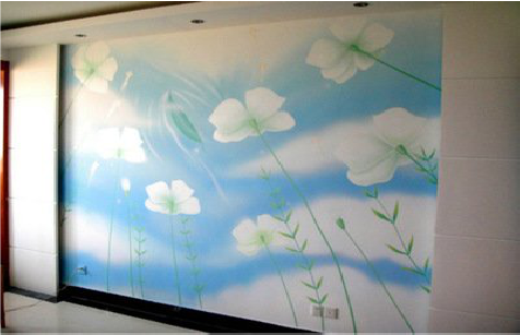 凤阳画墙绘怎么画好白云的蓬松感？