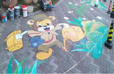 凤阳夏季画地面彩绘会遇到的问题