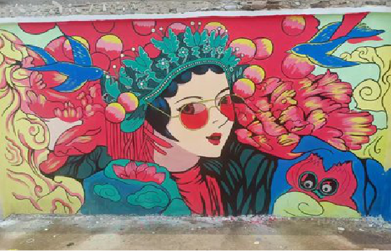 凤阳墙体彩绘-网红墙