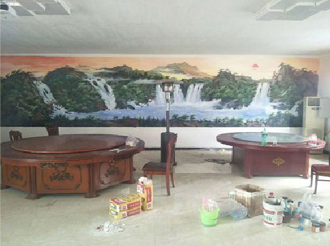 凤阳墙绘-写实风景