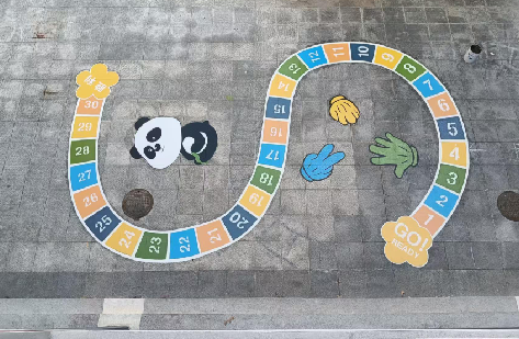 凤阳地面游戏彩绘