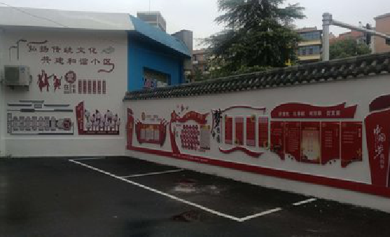 凤阳社区文化墙的创意设计。