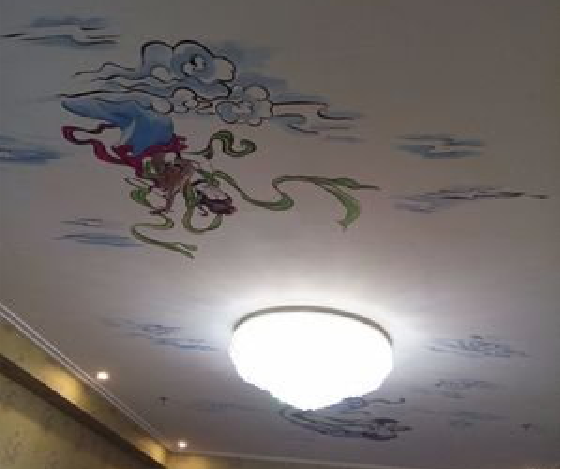 凤阳如何快速绘制天花板上的手绘墙？